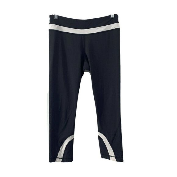 Lululemon Run Inspire Crop II Black Yoga Pants 6 - Picture 1 of 6